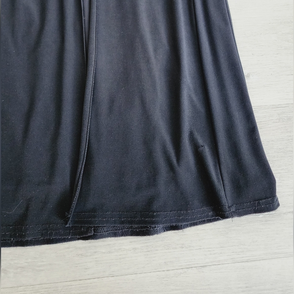 [18] Joseph Ribkoff Black Wide Leg Pant with Sheer Front Panel - Picture 12 of 13